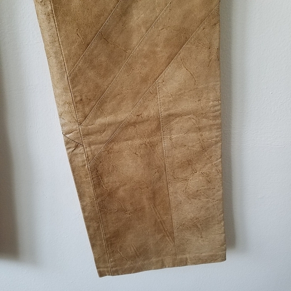 Y2k In Wear Jeans 100% Leather Boot Cut Pants Size 28 - Picture 6 of 11